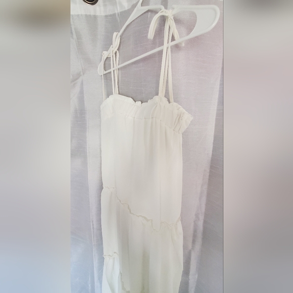 White Dress with Tie Straps | S - Picture 3 of 4